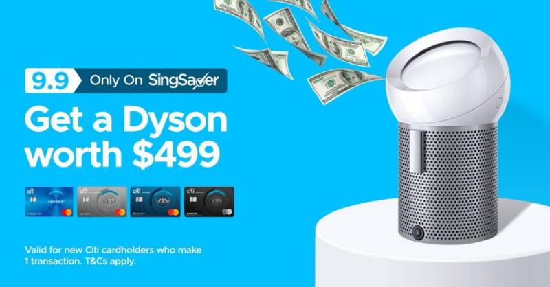 申請這些信用卡就送戴森風扇，價值499新幣！！！超級慷慨！！只進行一周【9月9至15日】