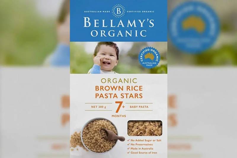 著名品牌Bellamy一款嬰兒面食砒霜含量超標，食品局下令召回