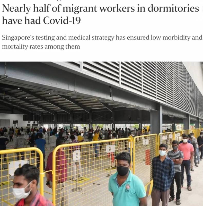震惊!新加坡竟有一半宿舍客工感染过新冠!网友:要多体谅客工