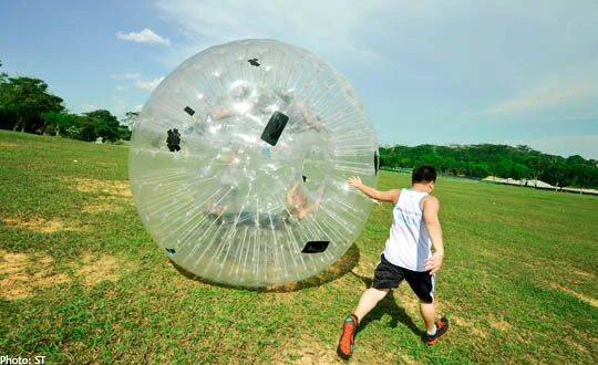 新加坡超大網紅氣球來啦！$35就能玩，翻滾跳躍，還能上山下海，太刺激了