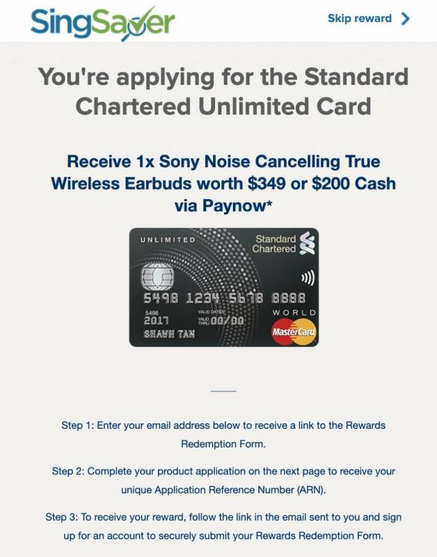 11月新加坡申請信用卡指南!申請就免費領APPLE Watch SE, 無線降噪耳機, 200