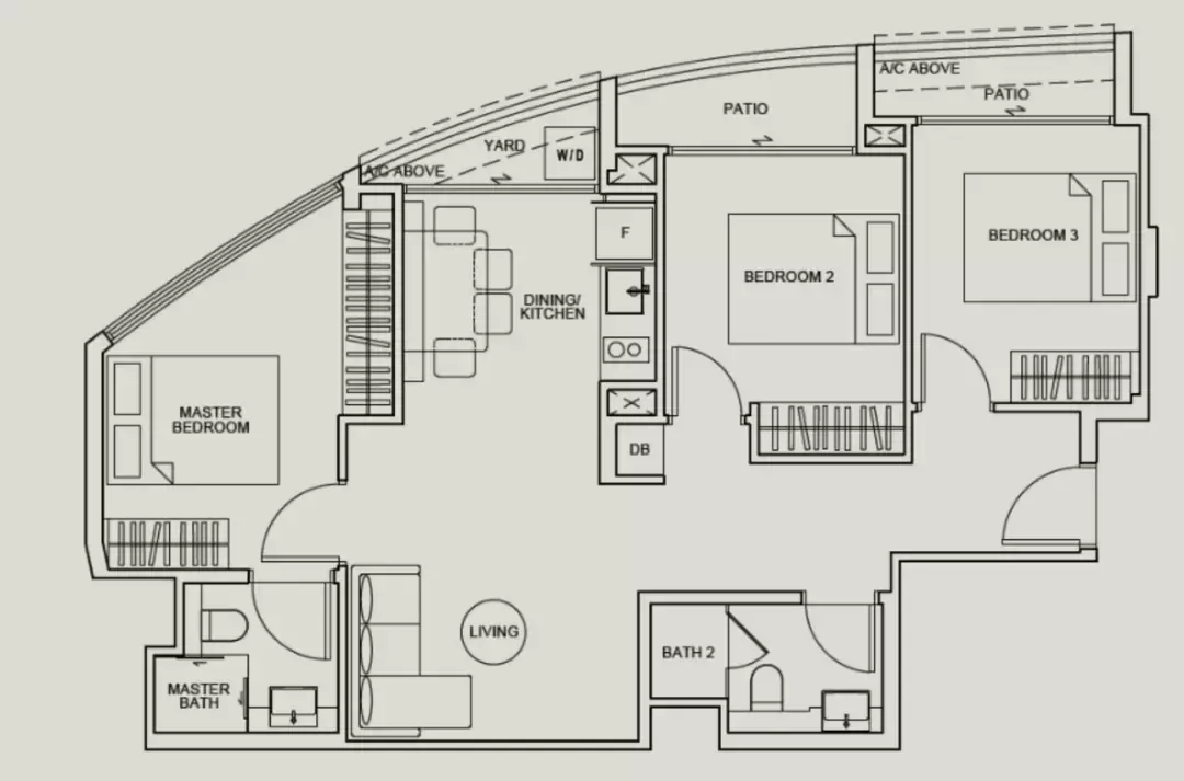 新加坡永久地契公寓 喧嚣中的宁静家园 Tedge