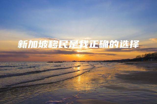 新加坡移民是我正确的选择