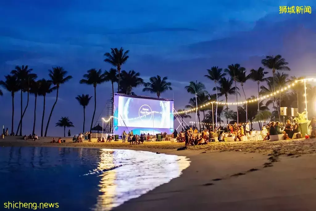全亞洲最美戶外影院就在聖淘沙！讓你在沙灘夕陽下看好萊塢大片，一人只需$44.80，趕快預訂
