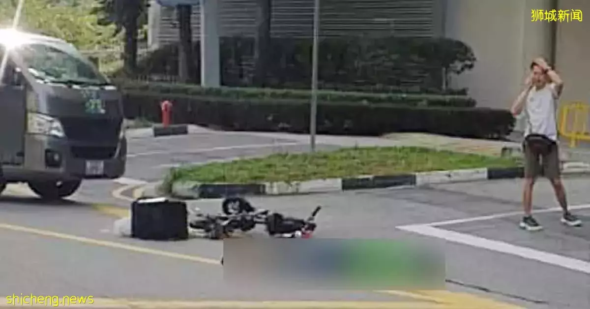 疑剛取餐就出事 送餐員遭羅厘撞斃