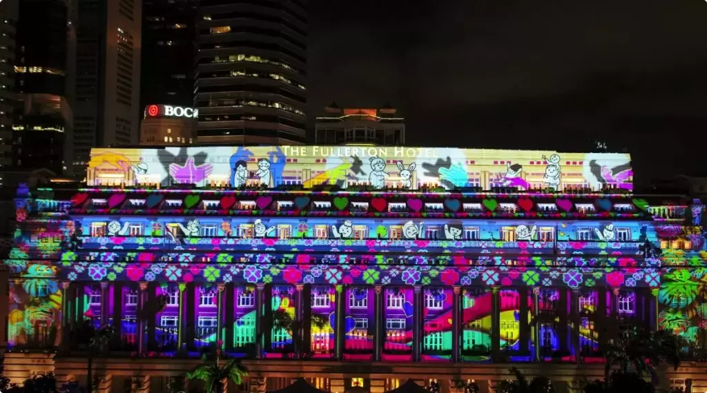 结束2021年! 滨海湾投影表演向我们的隐形英雄致敬 (12月26日至31日)