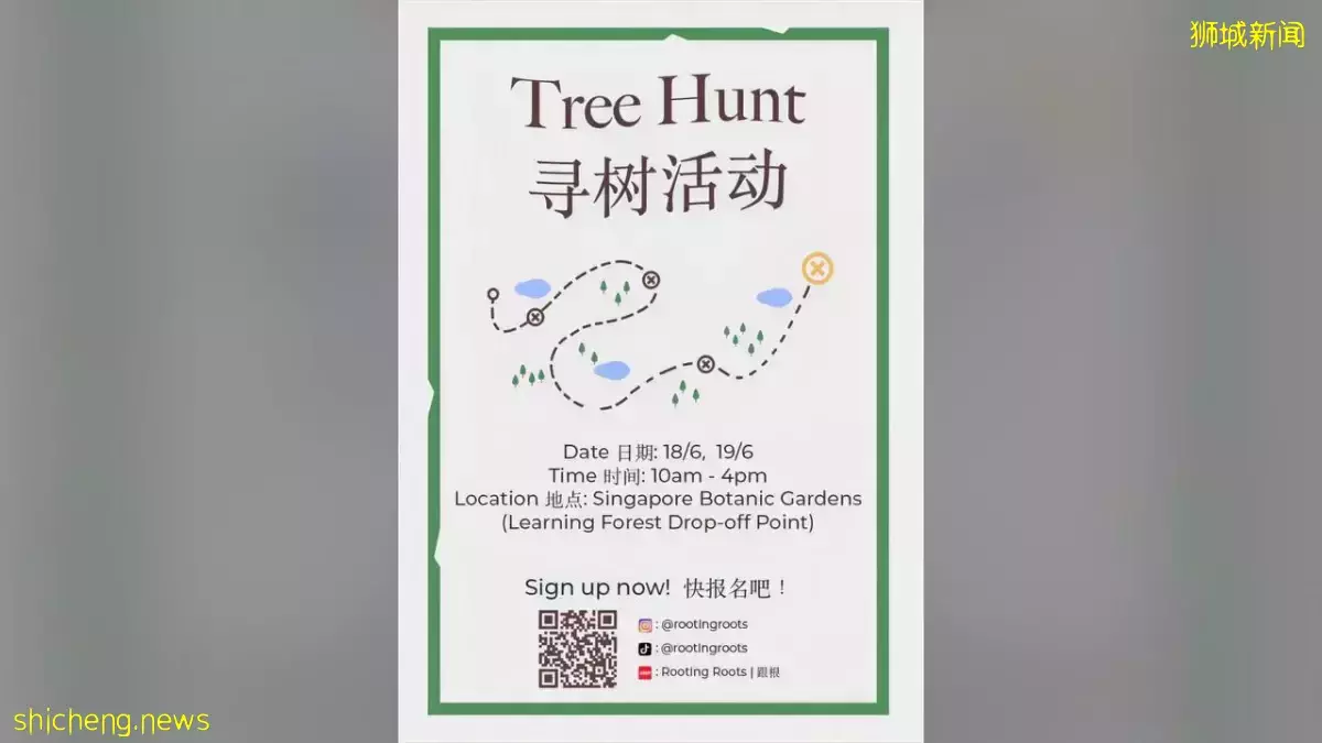 义安理工学院生本周末植物园举办“寻树”活动