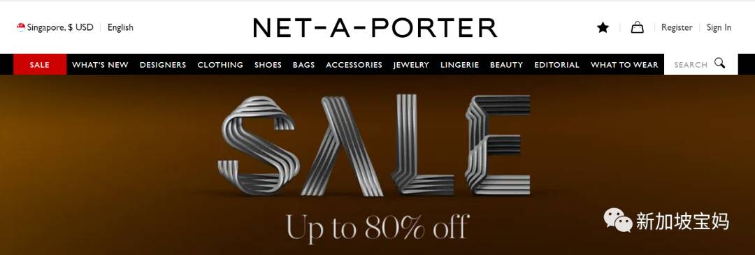 新加坡折扣 Burberry三折；NB買一送一；施華洛世奇五折