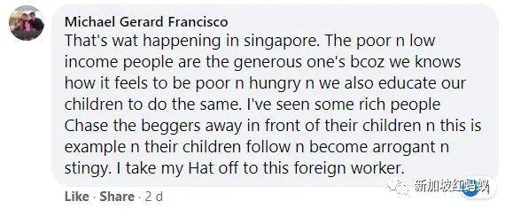 外籍客工担心拾荒老妇挨饿硬塞几块钱给她，感动了全新加坡