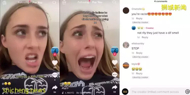 澳女子狮城念书 称印裔女子“身体味道难闻”