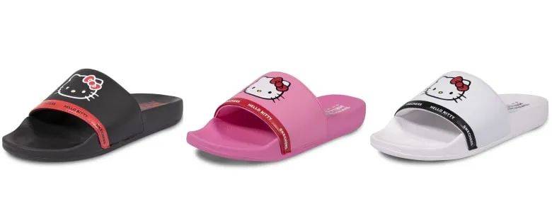 Skechers推出Hello Kitty联名款，Hello Kitty的小迷妹有福啦