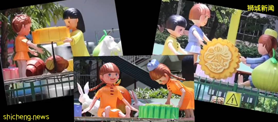 昨晚,新加坡牛车水中秋亮灯!“嫦娥好看得像整过容……”