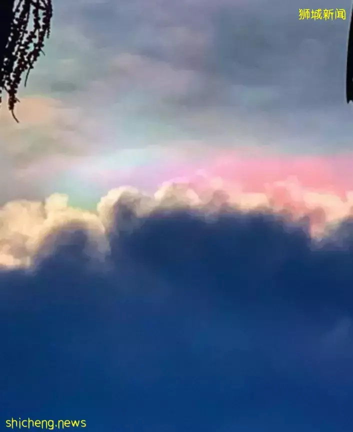本地出现罕见“彩虹云” 网民：像极了北极光 