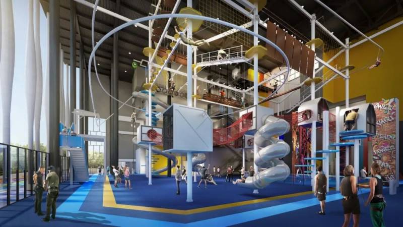 新加坡最大冒险主题室内游乐场开业！2800平米，攀岩、滑翔机、14米高滑梯，刺激