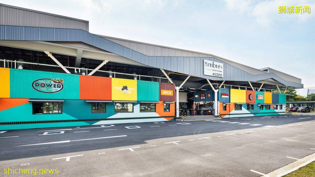全新Timber+ Eastside,设有21家美食摊位、儿童游乐场以及读书角