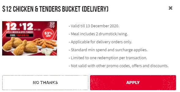 肉肉控欢呼🔥新加坡肯德基双12特别促销!即日起至12月13日,$12买到12片炸鸡!❤️