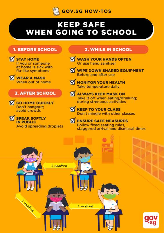 新加坡政府推出返校政策:仅持有效学生准证的毕业班学生可以返校参加实体课程