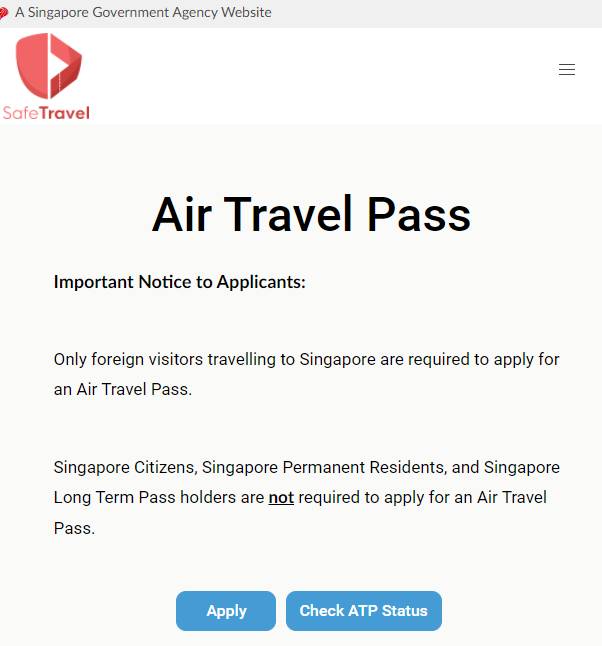 【幹貨】如何申請新加坡ATP航空通行證？一文看懂