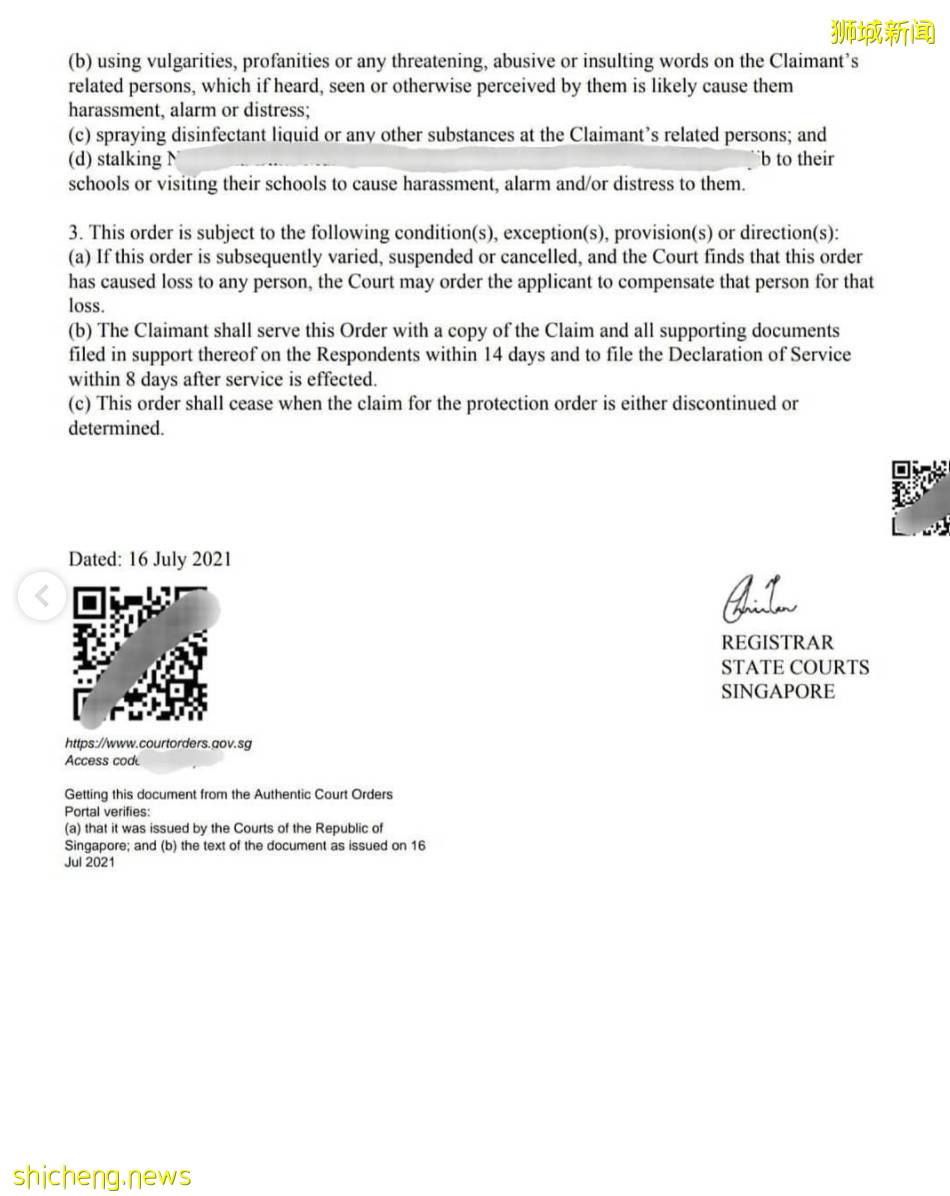 新加坡护士被邻居喷消毒液、骂脏话!加急保护令帮全家解脱