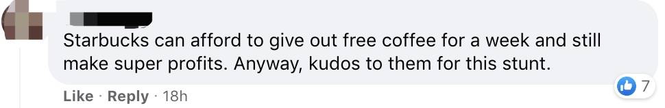 星巴克自帶杯咖啡免費，隊伍排瘋了！新加坡網友：咋不帶痰盂呢