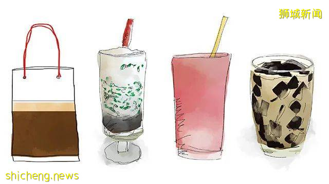 在新加坡,没有一个塑料袋逃的出被咖啡打包的命运