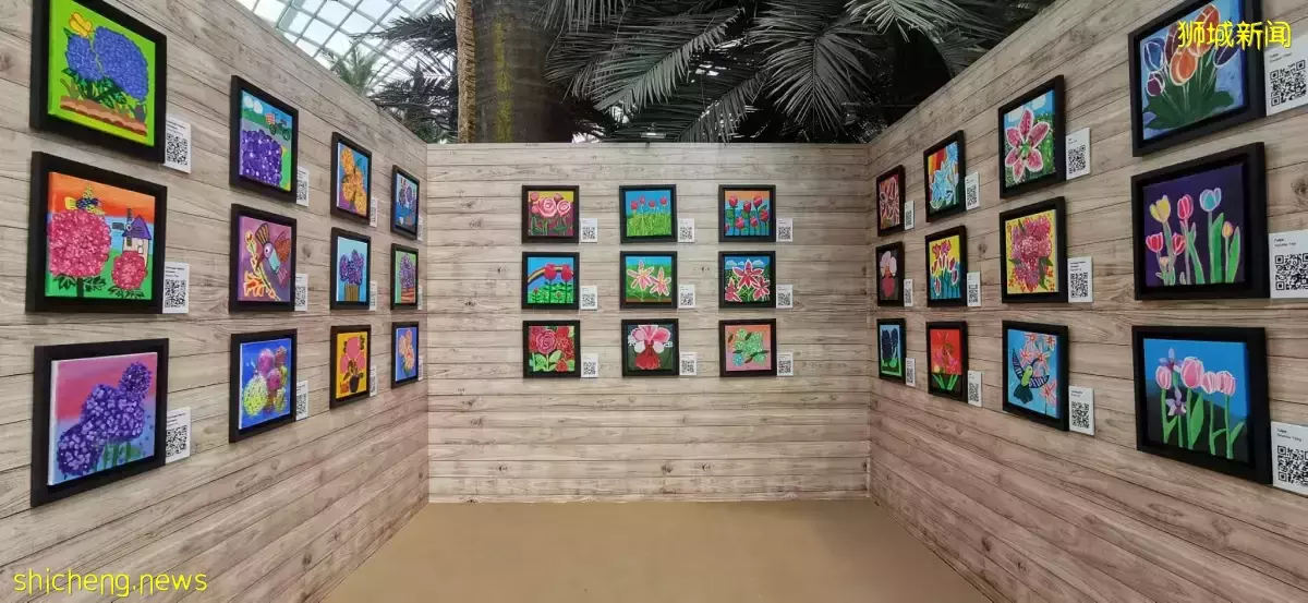 濱海灣花園首次以繡球花爲主題 展出特需人士畫作