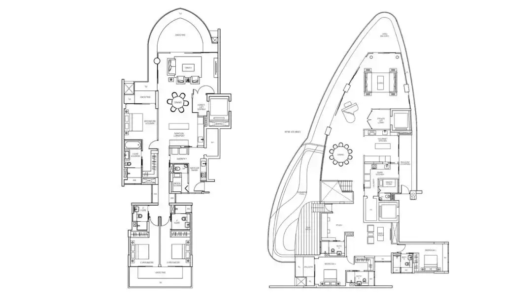 新加坡高级公寓(特殊户型)鉴赏 没吃过猪肉来看看猪跑