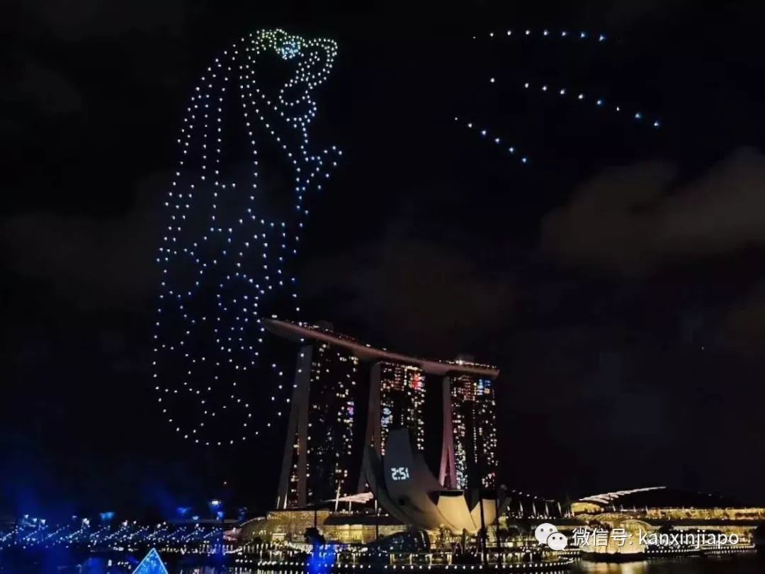 超酷炫！2020跨年烟火，无人机方阵，灯光秀照亮新加坡