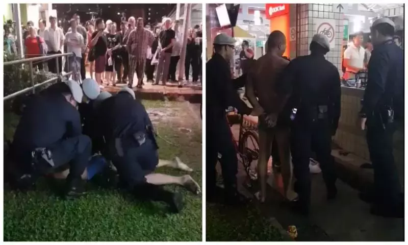 “我在大巴窑看到了有人闹跳楼,警察和民防部队出动,铺安全气囊!”