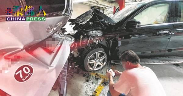 马赛地疑刹车失灵 猛撞泊车场货车 2少年伤