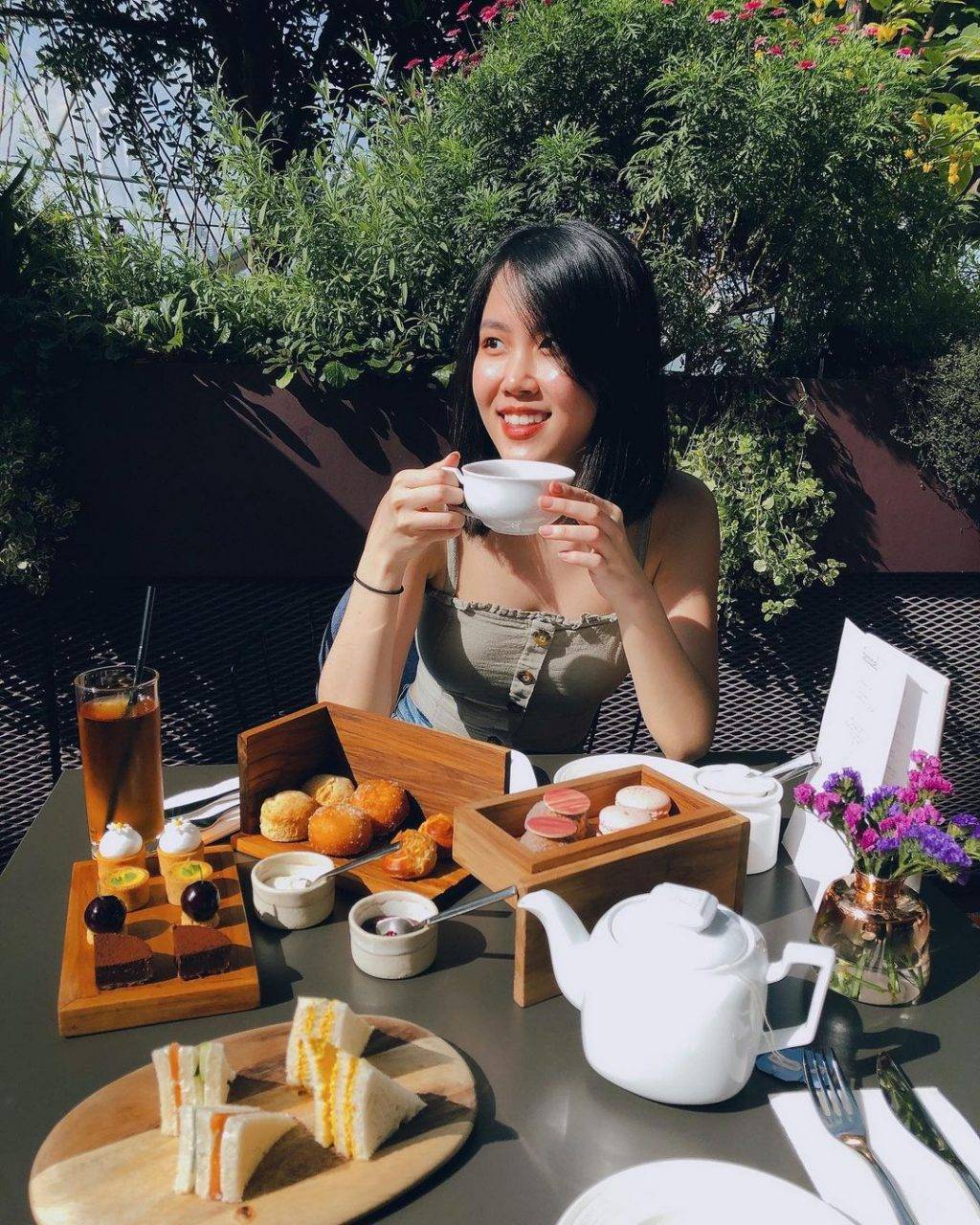 藏匿Flower Dome的花园咖啡馆Fennel Cafe🌹咸甜蛋糕小点心,下午茶人均$45