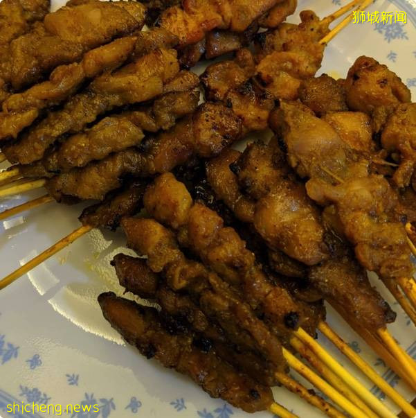 新加坡手工沙爹可不好找, 今天带大家吃海南猪肉沙爹