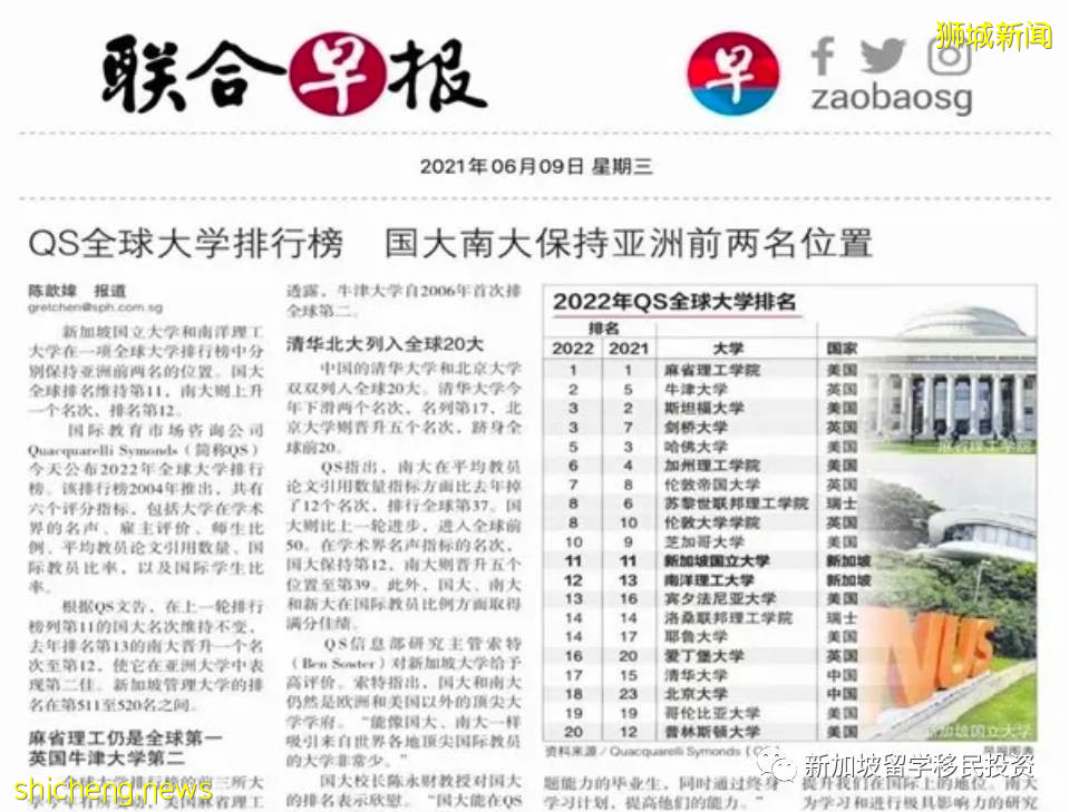 【留學資訊】2021年高考後如何去新加坡留學