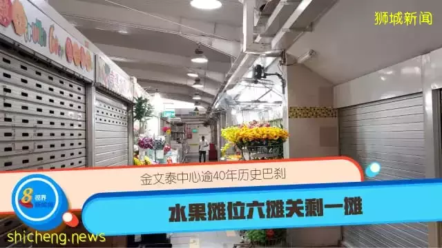 金文泰中心逾40年曆史巴刹 水果攤位六攤關剩一攤
