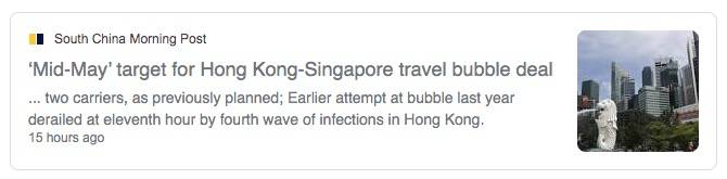 打疫苗後，新加坡去香港隔離僅需7天！疑機上感染，酷航被禁飛