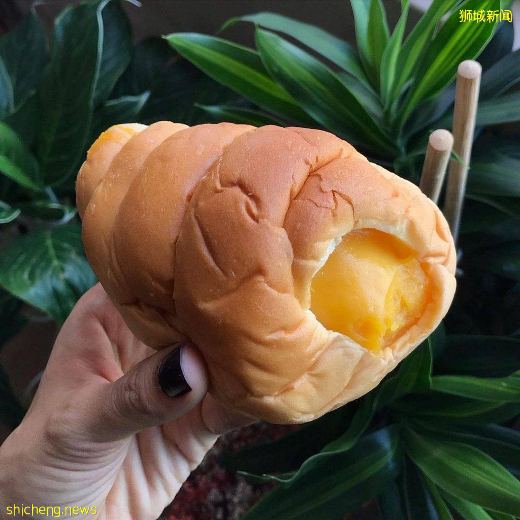 “劉莊記”$1.40爆漿卡仕達面包💥香甜軟糯+綿密絲滑、充滿古早傳統味