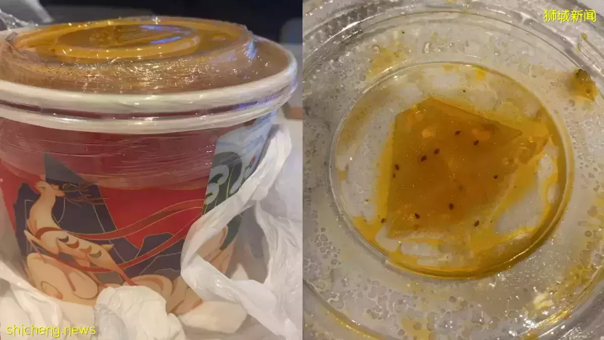 麻辣烫外卖吃出十多只小虫 女子申诉餐后肚疼腹泻