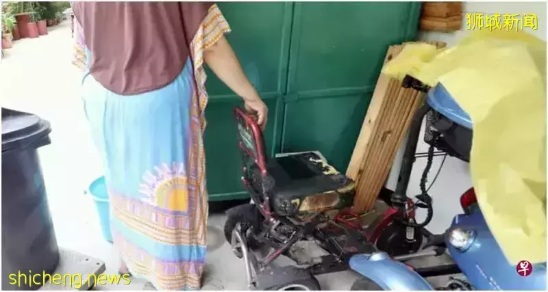 行动辅助工具突起火 数街坊及时把火扑灭