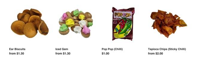 Northpoint City新開業的小吃店, 專賣“古早味”餅幹還有小吃