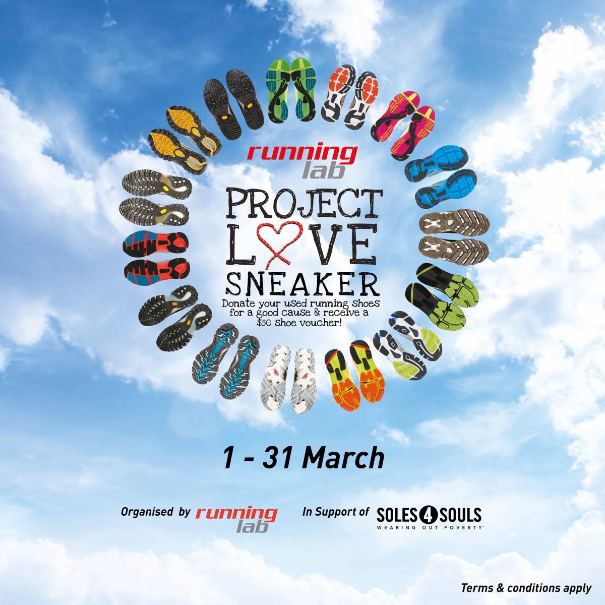 愛心公益活動❤️ 別把舊運動鞋別給扔掉✖️Running Lab捐出舊運動鞋，即可獲贈S$50購物券