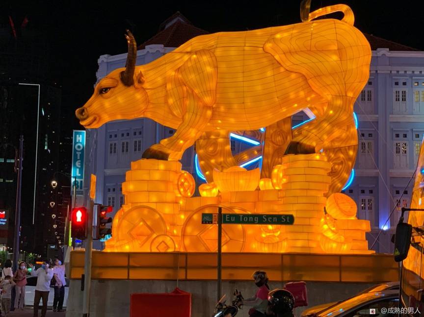 滿滿年味～牛車水農曆新年亮點已開啓，牛氣沖天