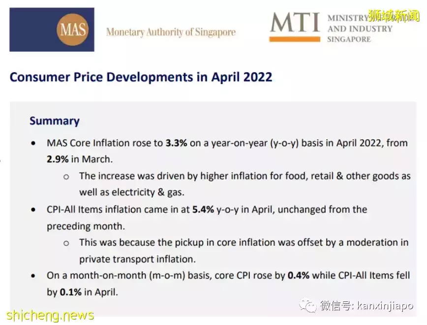 物价飞涨！新加坡4月通胀率创十年来新高