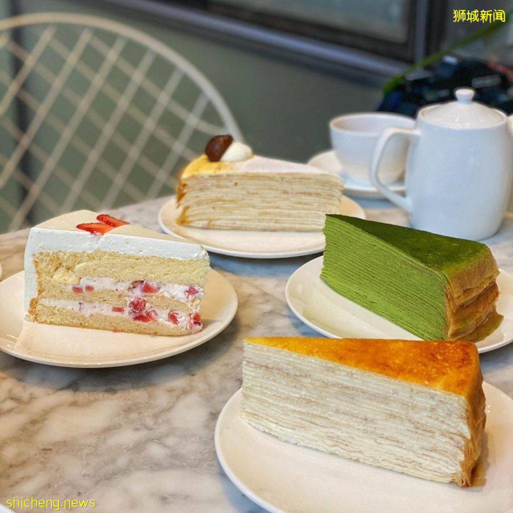 甜食时间到🔛盘点新加坡千层蛋糕😋柔韧饼皮+细腻奶油🍰层层叠加、好料层层