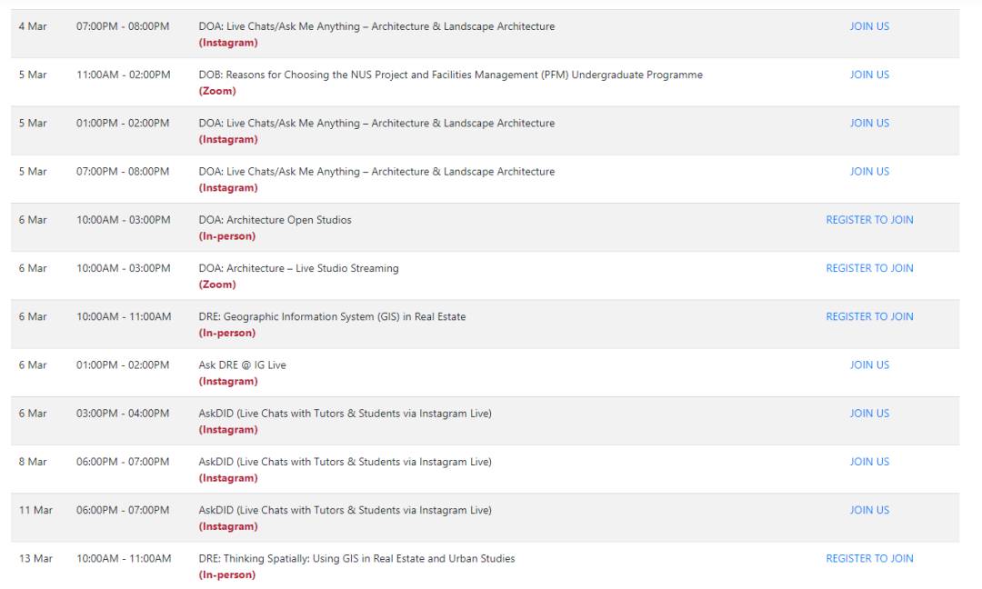 想要報考NUS嗎？這個線上校園開放日不要錯過