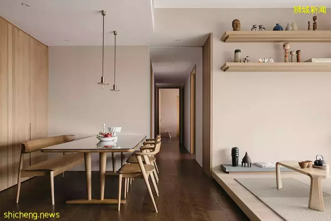 新加坡Soleil公寓，原木色帶來的禅意，​Monocot Studio