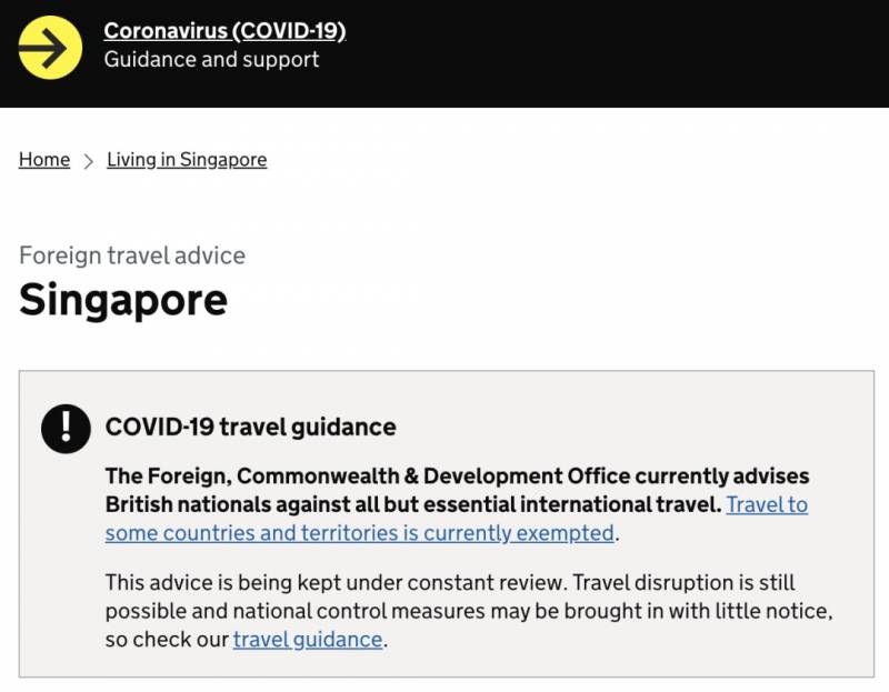 最新!英国对新加坡游客免隔离,机票瞬间售空