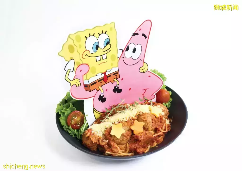 海綿寶寶快閃主題餐廳12月16日營業🧽主打植物肉美食，好吃又健康