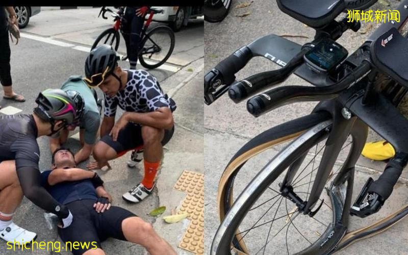 倾斗车撞上脚踏车 骑士被拖三米远