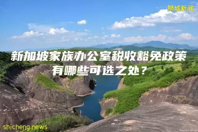 新加坡家族办公室税收豁免政策有哪些可选之处