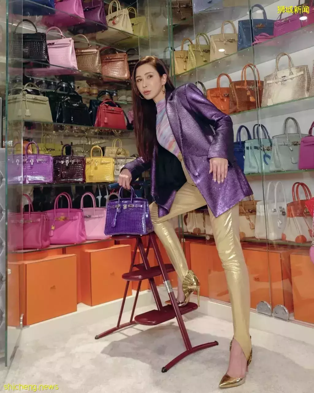 得不到的永远在骚动🤣 新加坡名媛开箱“超贵”衣帽间!Hermes包包装满屋💰